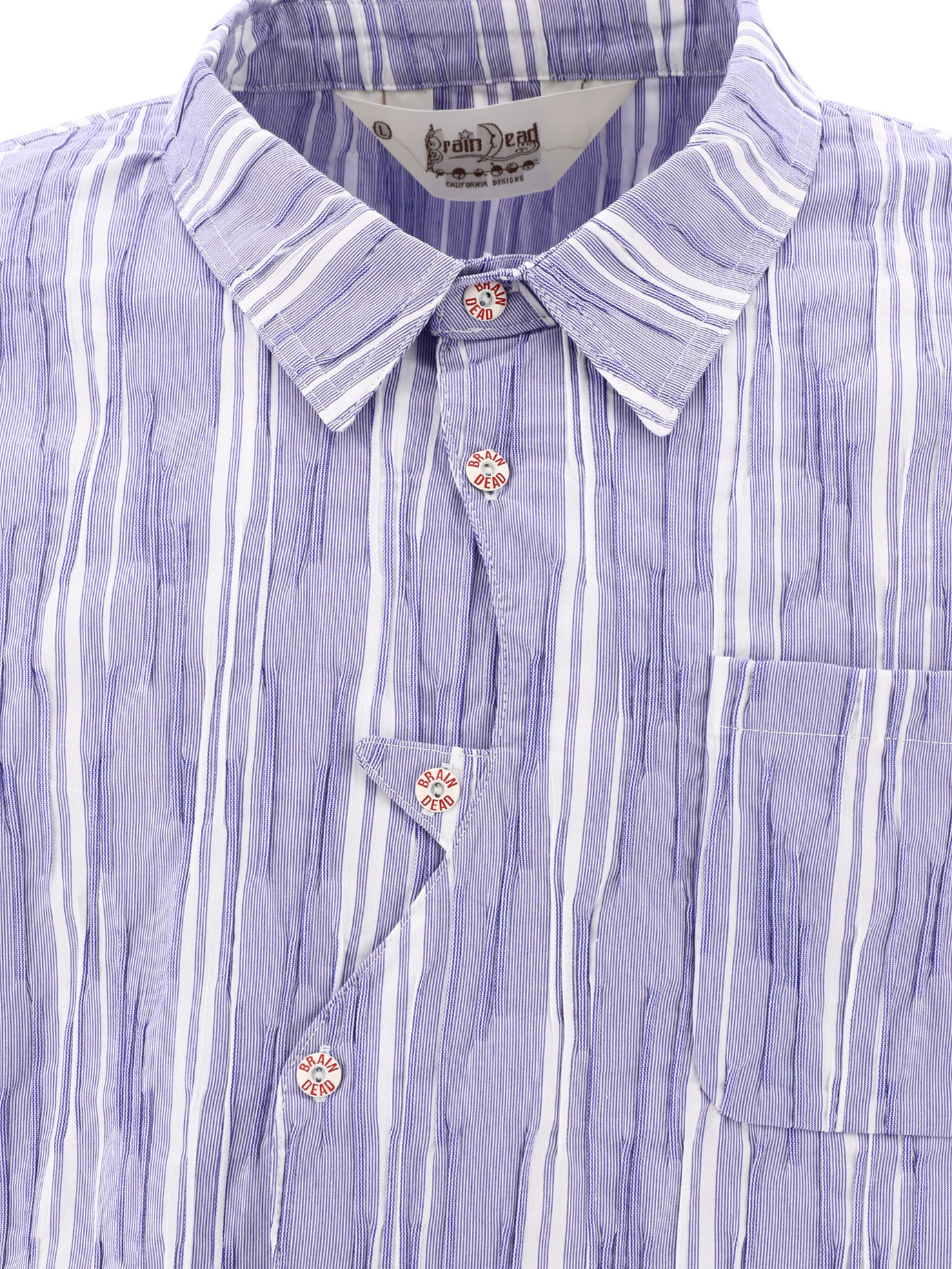 BRAIN DEAD Light Blue Placket shirt